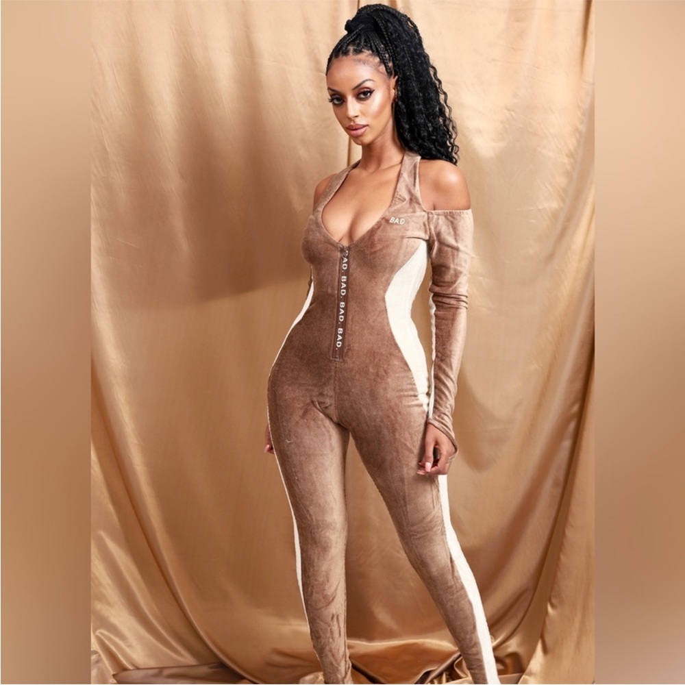 Bad Society Club - Jumpsuit - Halter Neck - Brown Sugar - XSMALL - New with Tag